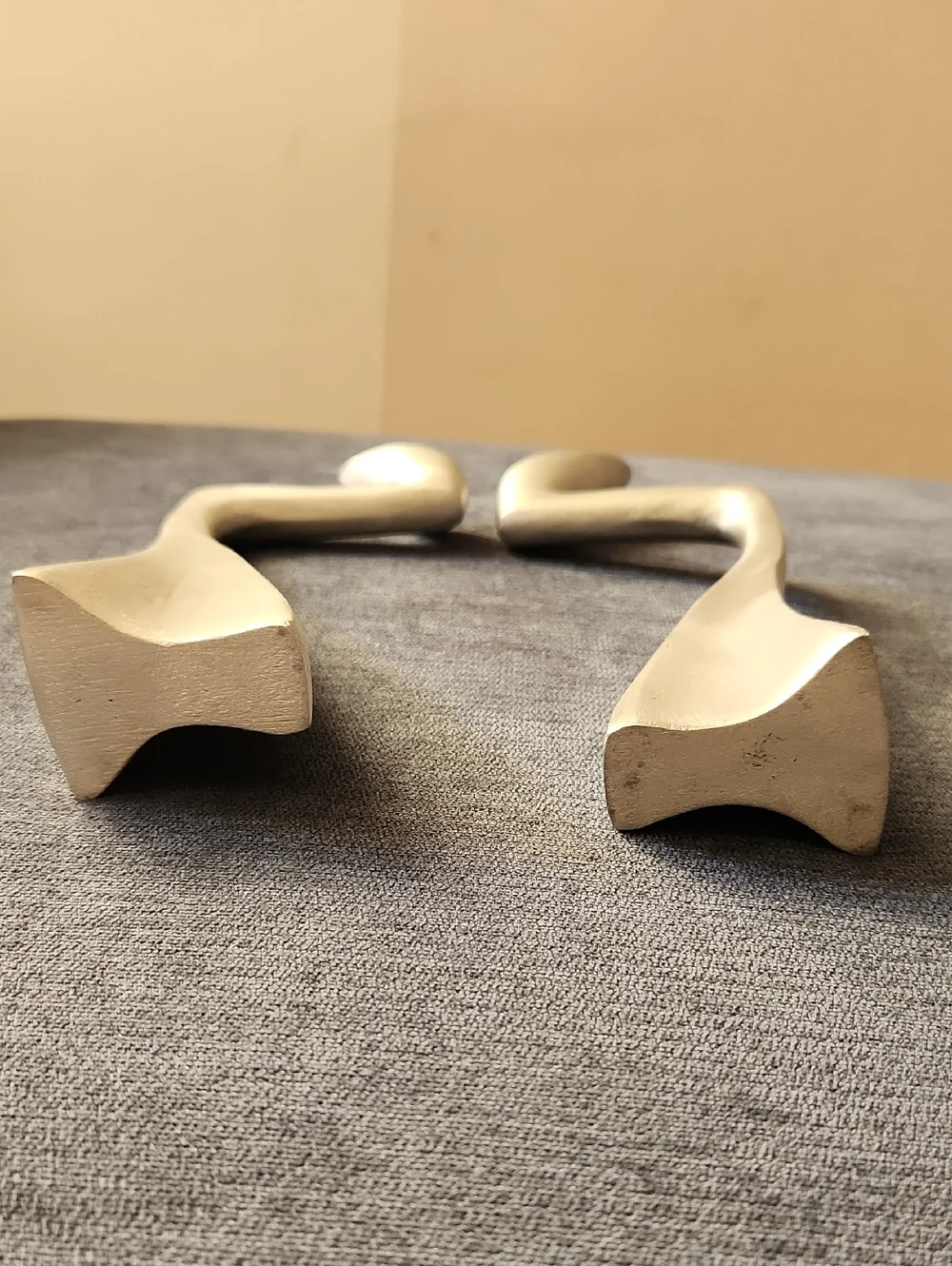 Mattew Hilton Arclumis Swan Silver Color Metal Candleholder Vintage Set of 2